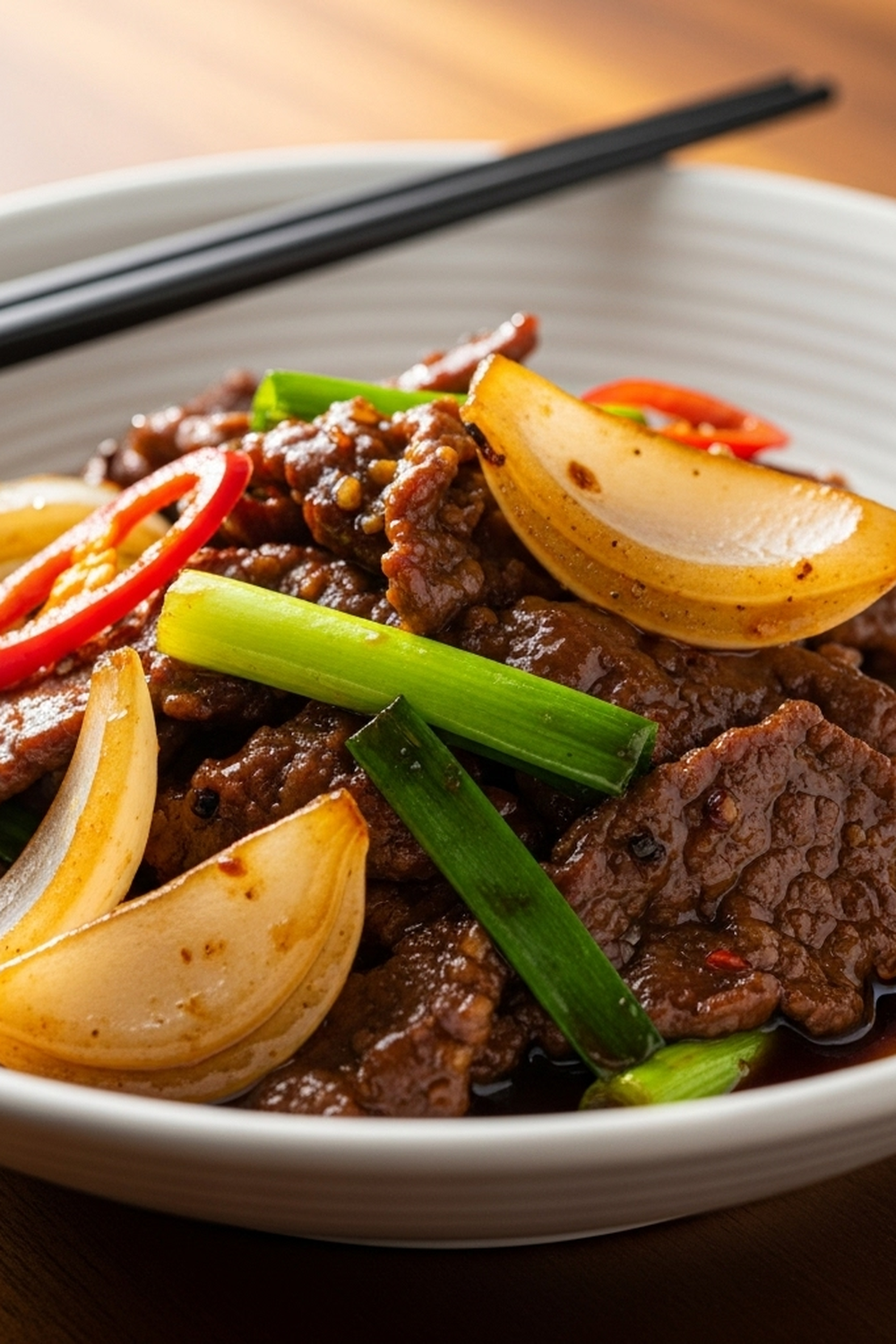 Chinesisches Rindfleisch mit Zwiebeln image 2