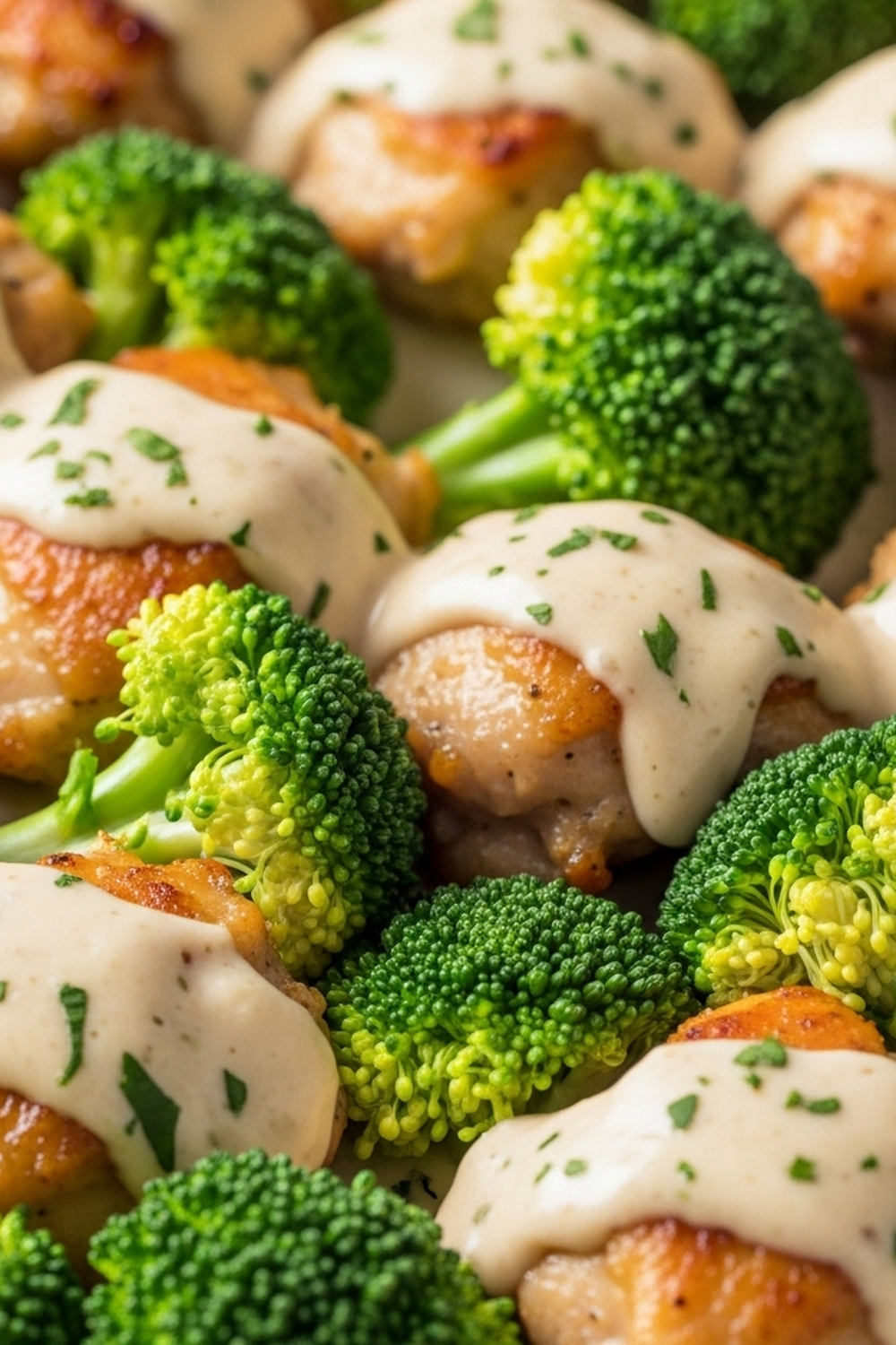 Cremige Knoblauchsoße trifft auf Hähnchen & Brokkoli image 2