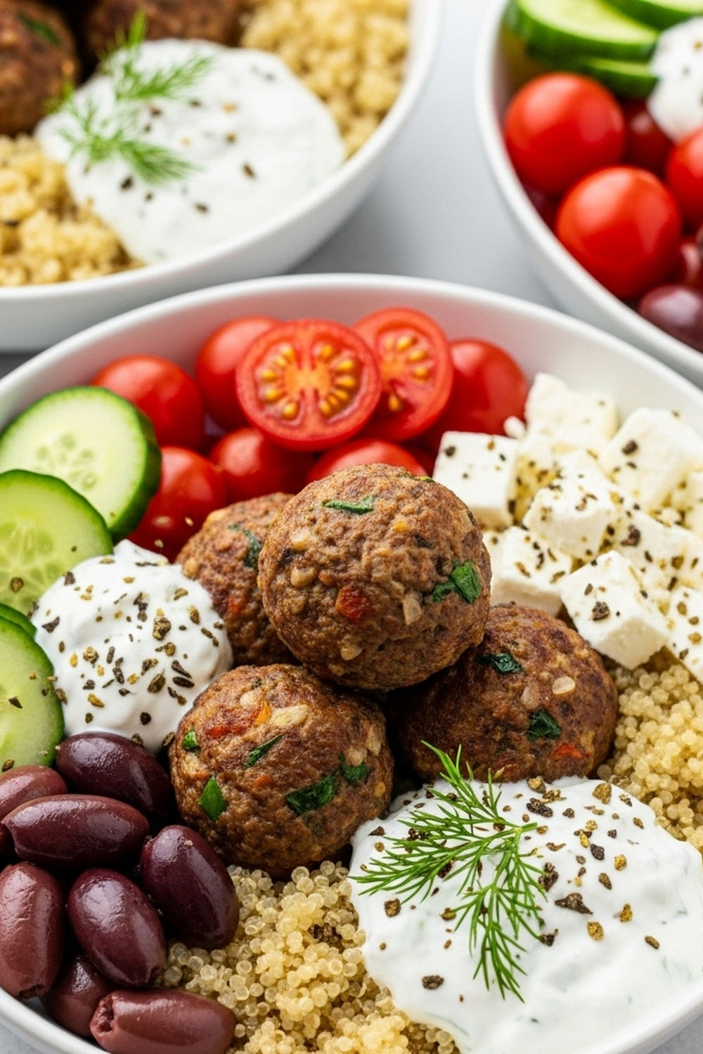 Griechische Fleischbällchen Bowls: Aromatisch, gesund und voller Geschmack image 2