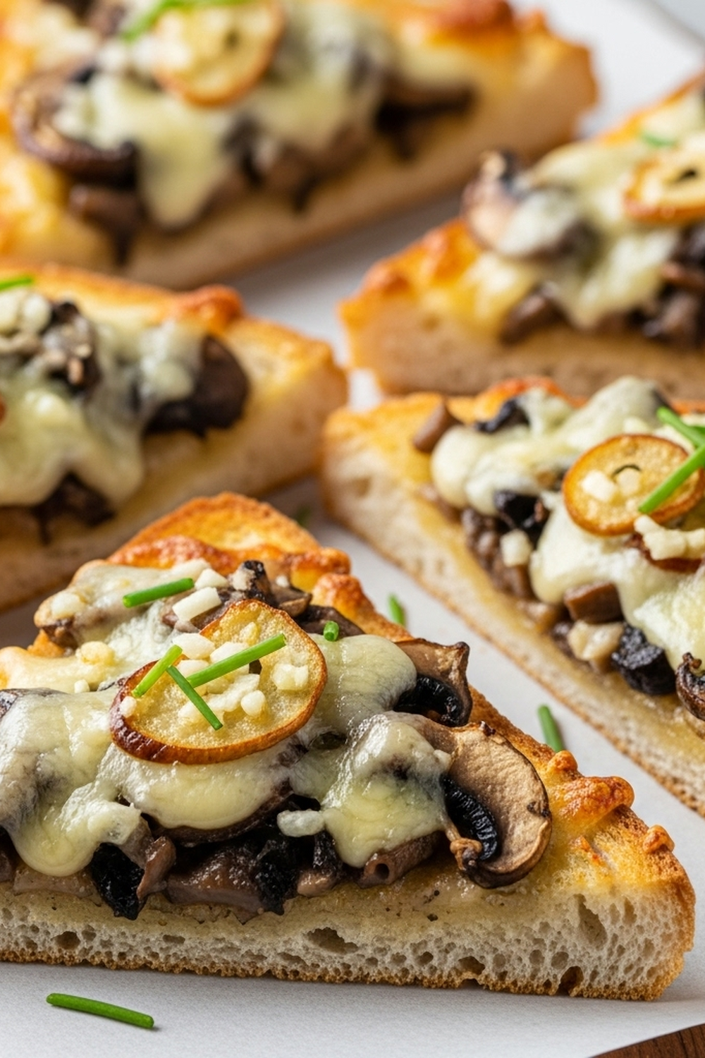 Knusprige Käse-Champignon-Knoblauch-Toasts image 2