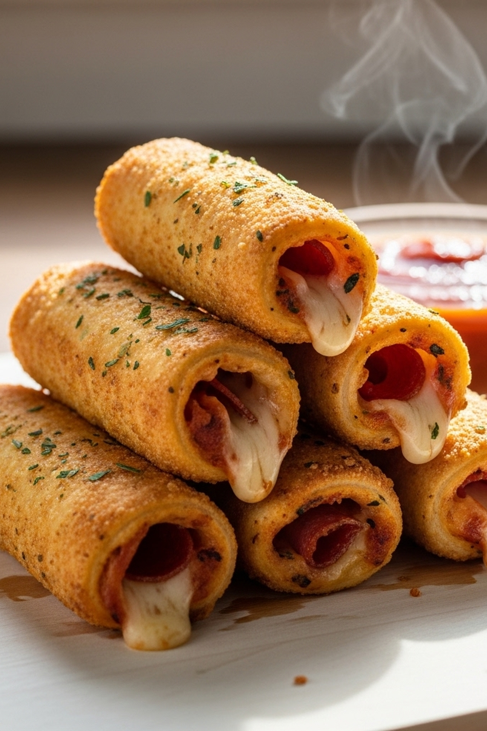 Pizzarollen aus der Heißluftfritteuse image 2