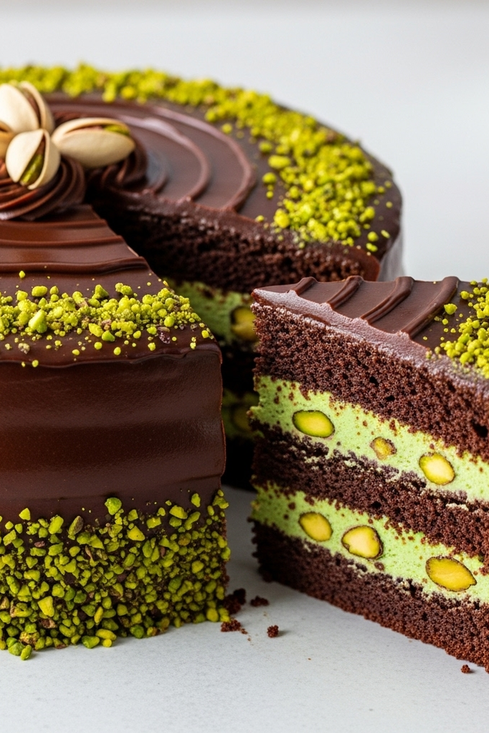 Saftige Schokoladen-Pistazien-Torte image 2