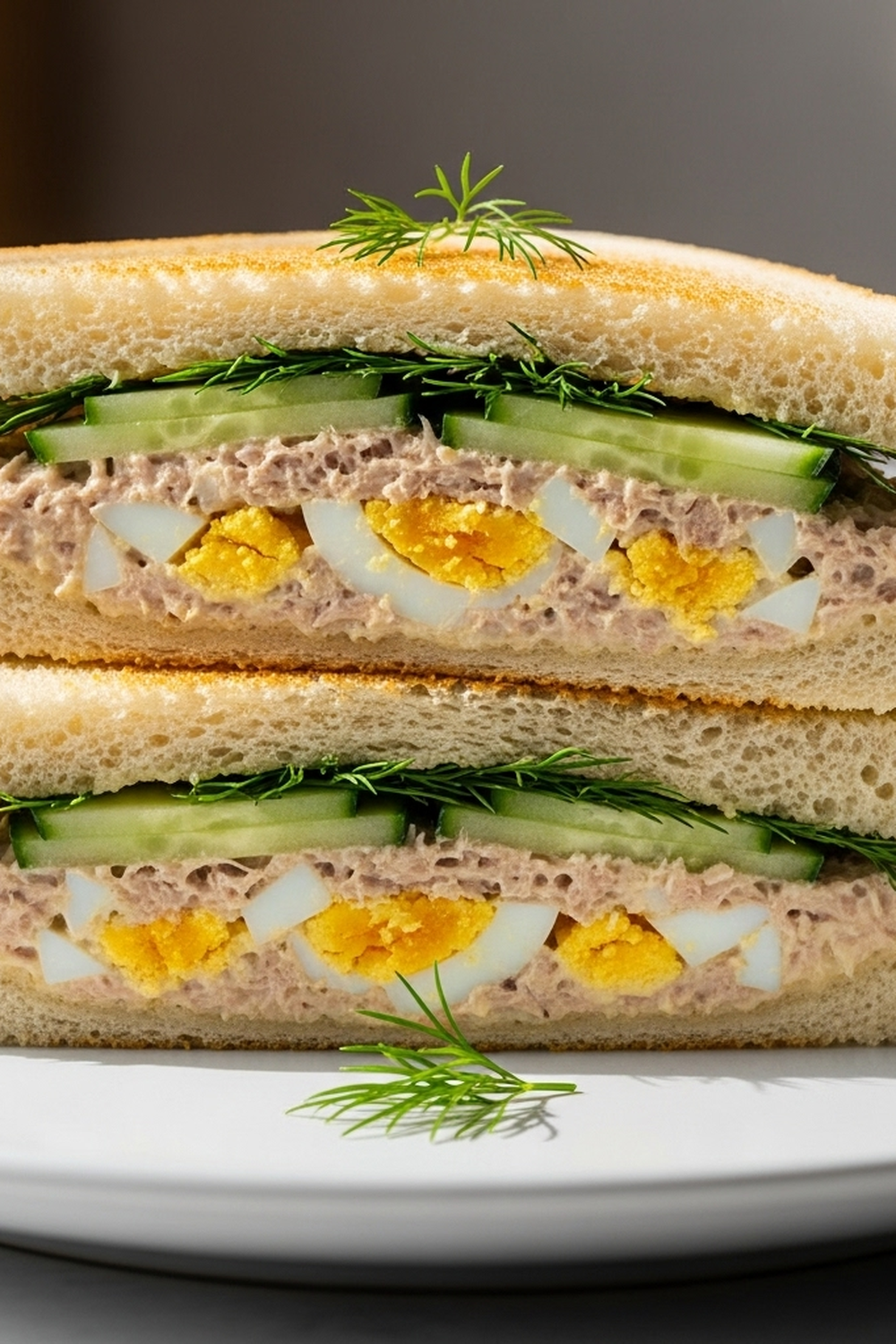 Thunfisch Sandwich mit Ei und Gurke image 2