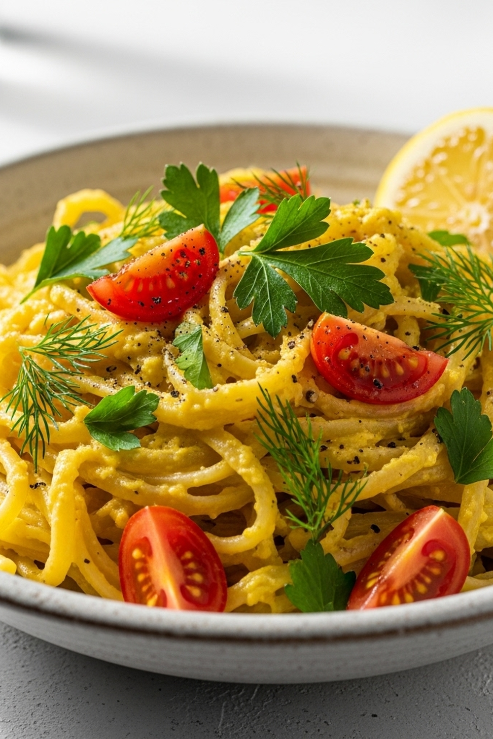 Zitronige Hummus Pasta image 2