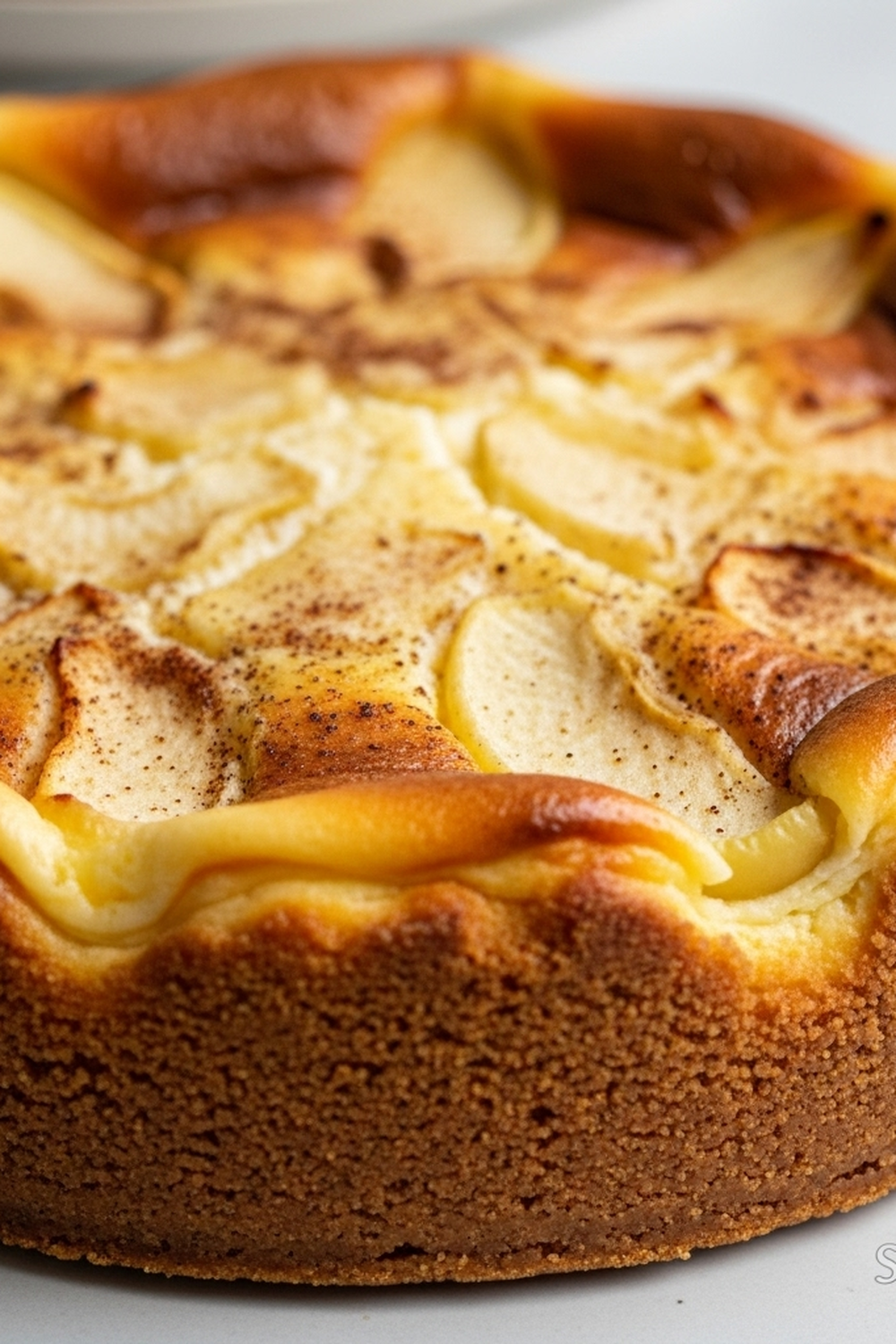 Apfel-Zimt-Käsekuchen mit Spekulatiusboden image 2