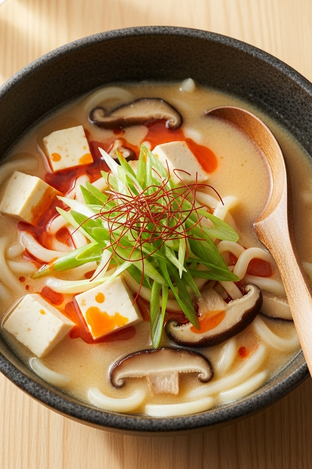 Cremige Miso-Udon-Suppe image 2