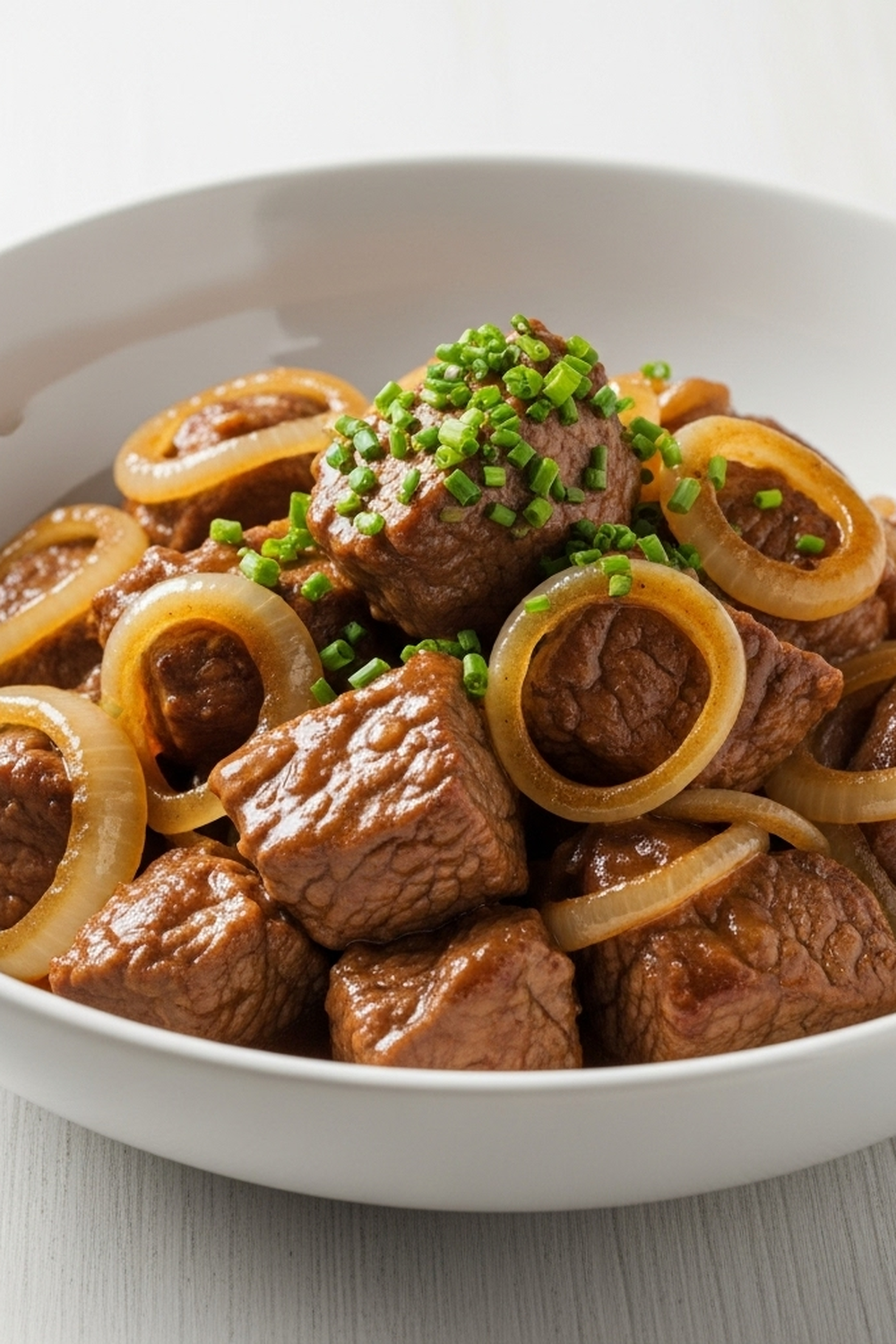 Einfaches Rindfleisch mit Zwiebeln selber machen image 2