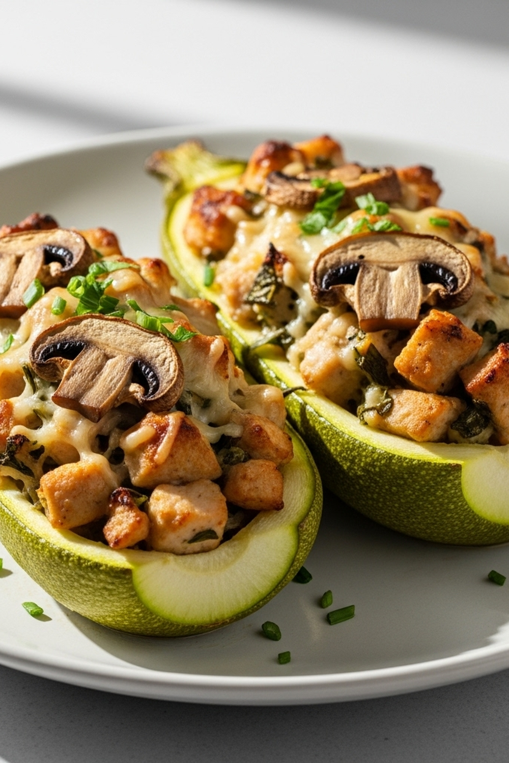 Gefüllte Zucchini mit Cchicken-Hampignons image 2