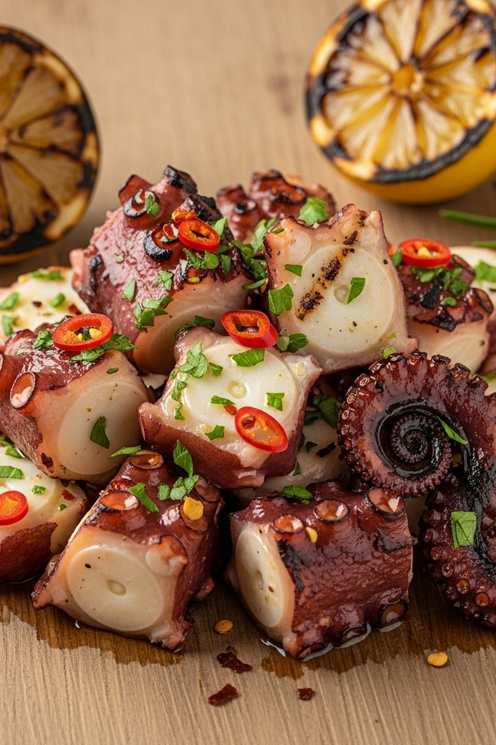 Gegrillter Knoblauch-Tintenfisch: Ein Geschmackserlebnis für Meeresfrüchte-Liebhaber! image 2