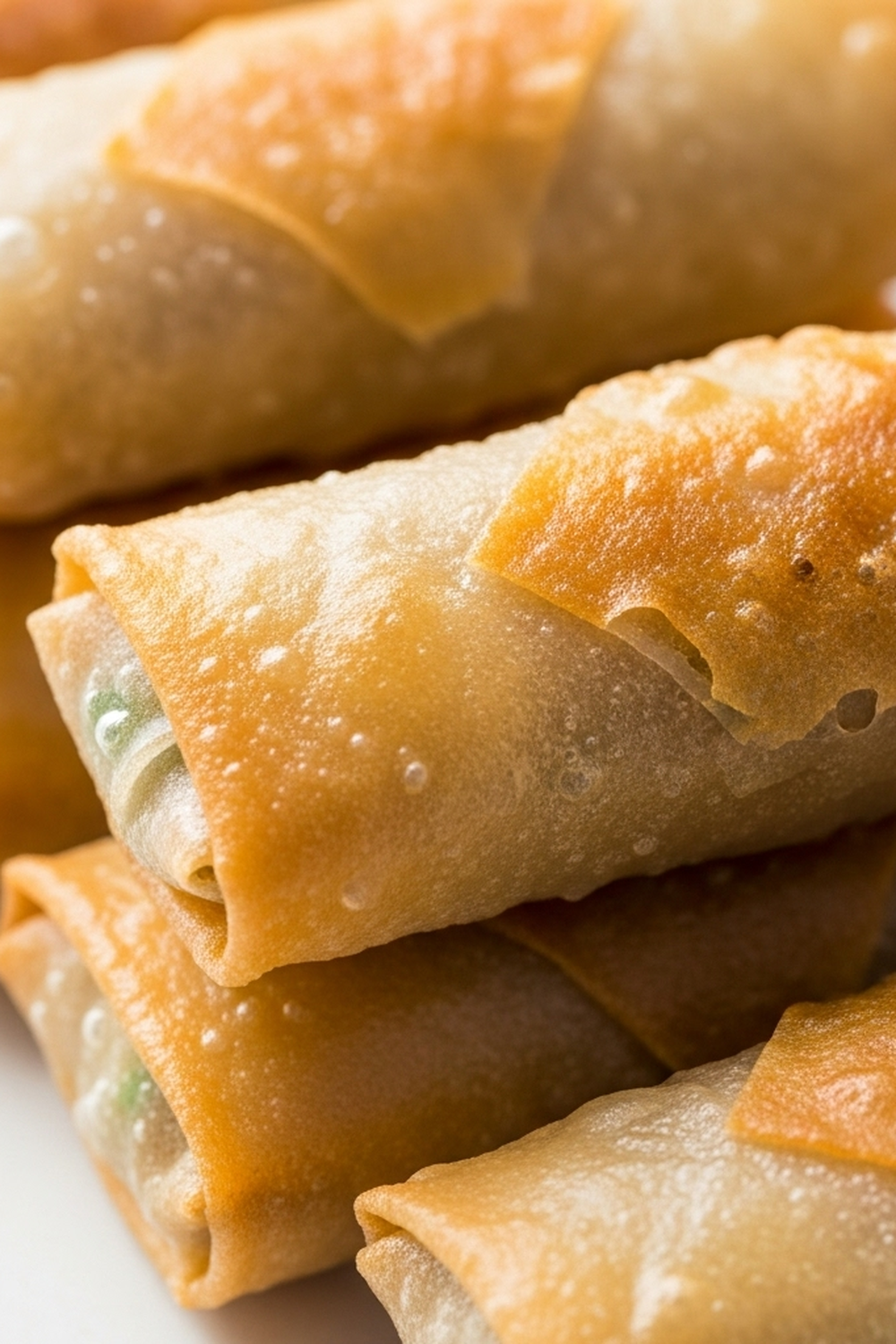 Goldene knusprige Reispapier-Frühlingsrollen selbstgemacht image 2