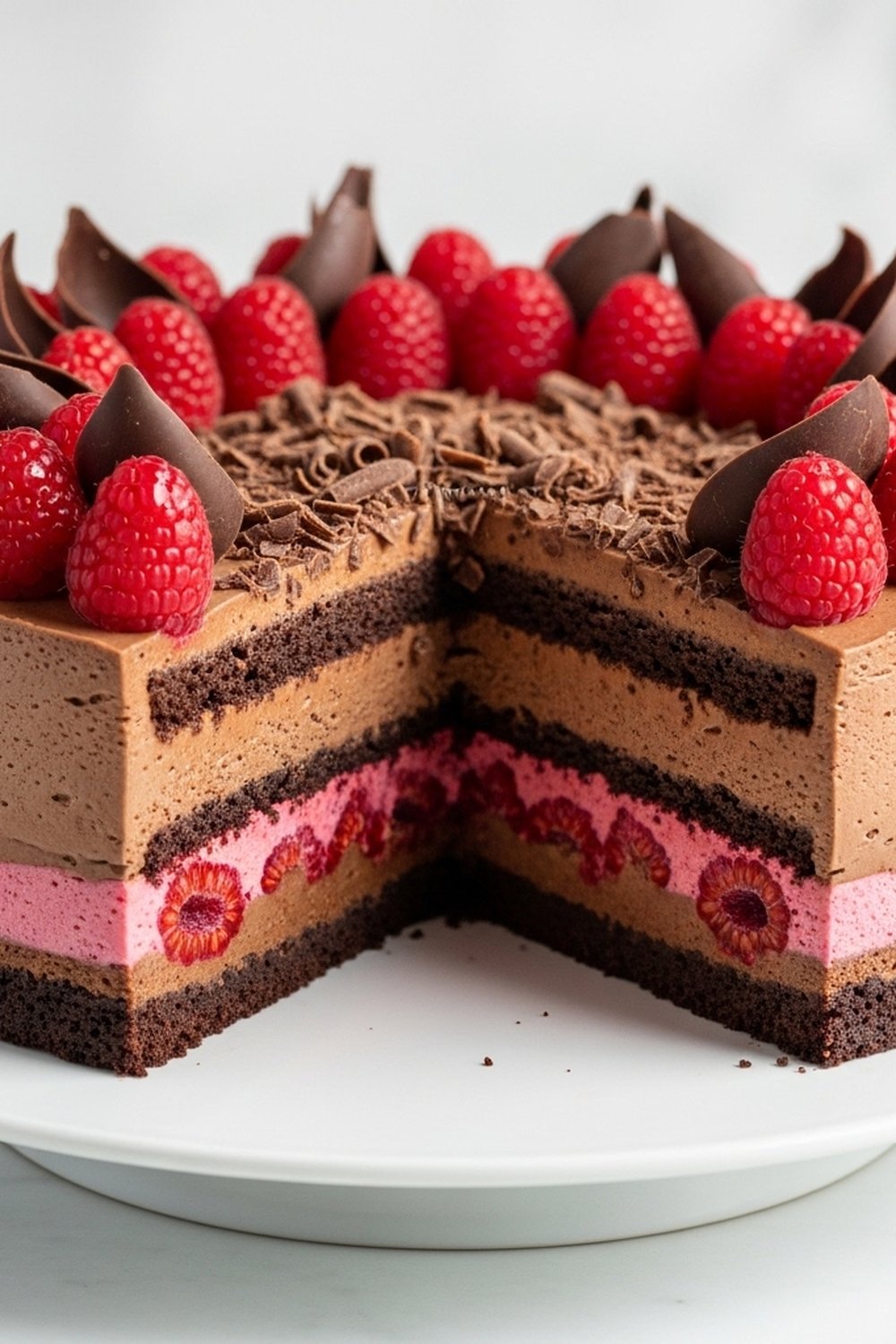 Heavenly Raspberry Chocolate Mousse Cake image 2