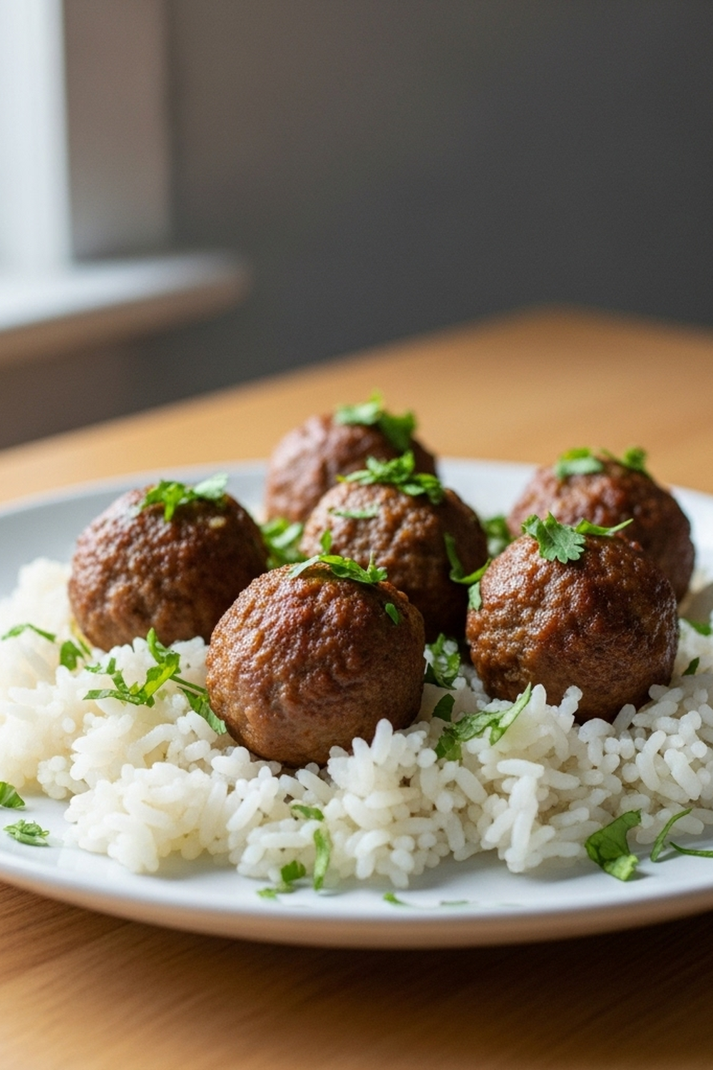 Heißluftfritteuse Reis Fleischbällchen image 2