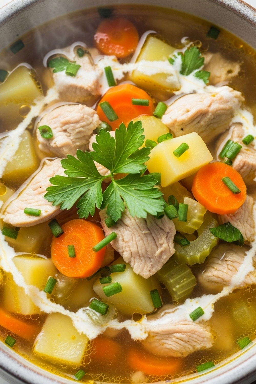 Herzhafte Hühner-Kartoffelsuppe image 2