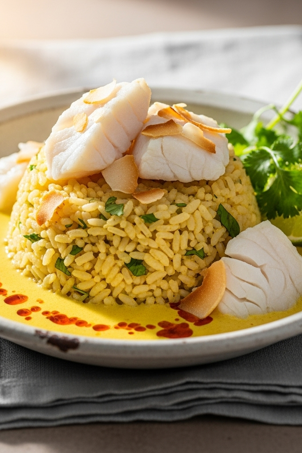 Kokos-Curry-Reis mit Kabeljau image 2