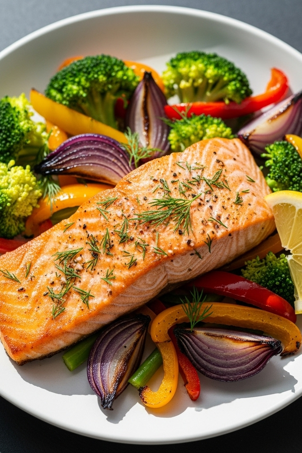 Lachs mit Gemüse aus der Heißluftfritteuse image 2