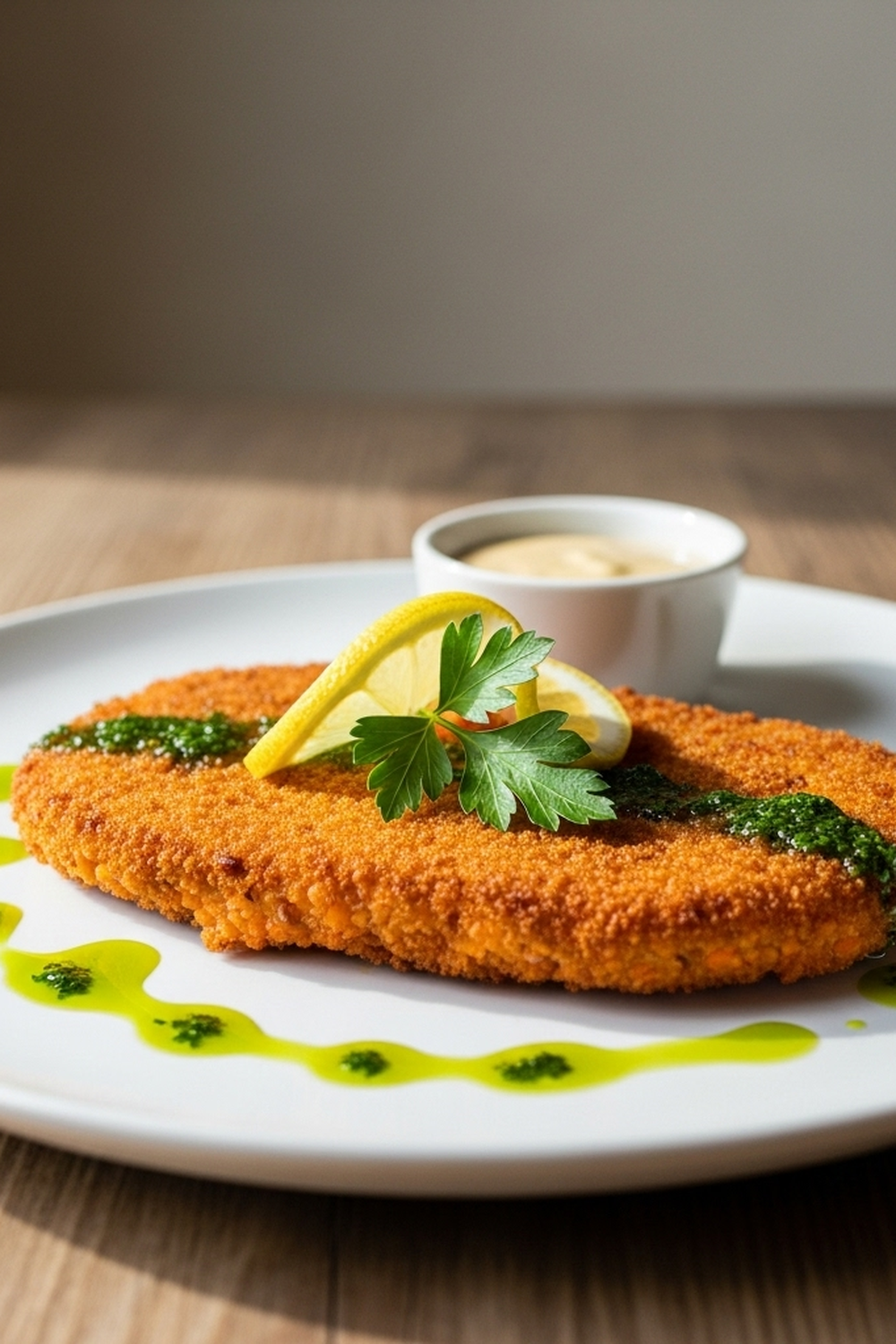 Linsenschnitzel aus roten Linsen (Veganes Schnitzel) image 2