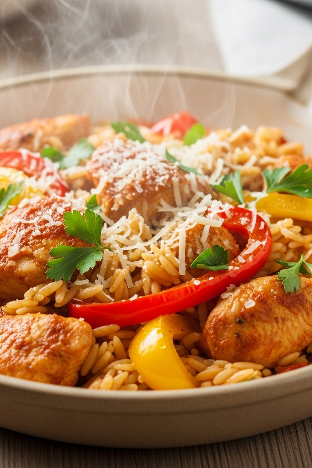 Orzo-Pfanne mit Paprikahuhn image 2