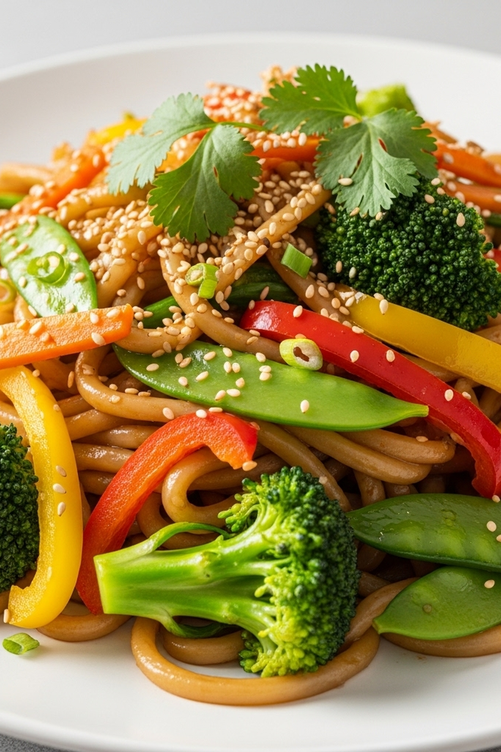 Schnell gebratene Udon-Nudeln mit Gemüse image 2