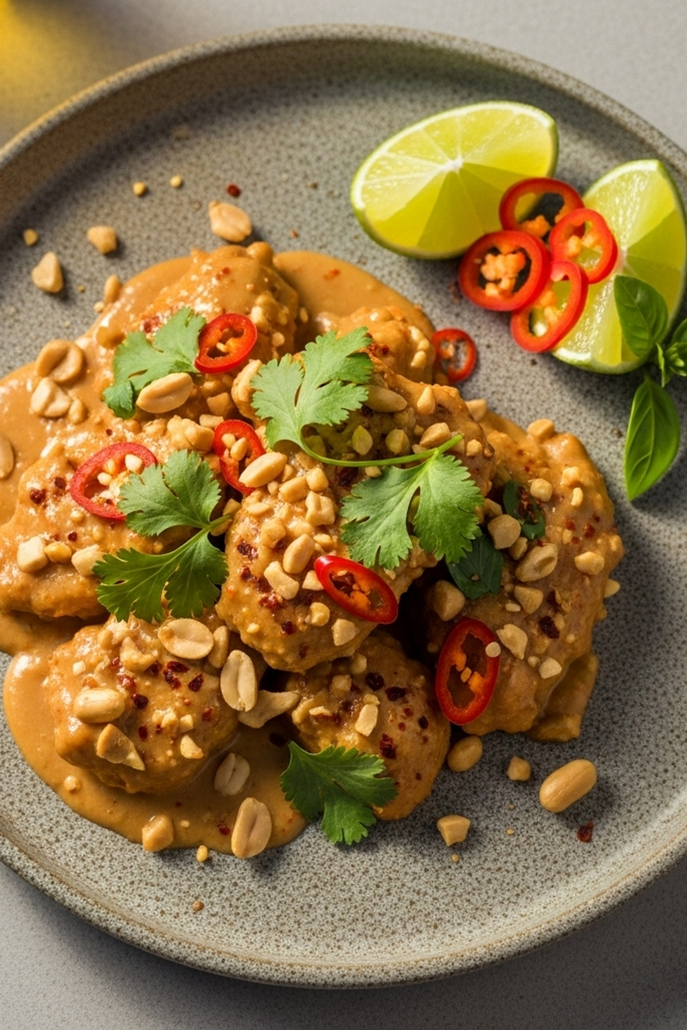 Thailändisches Erdnuss-Hühnchen image 2