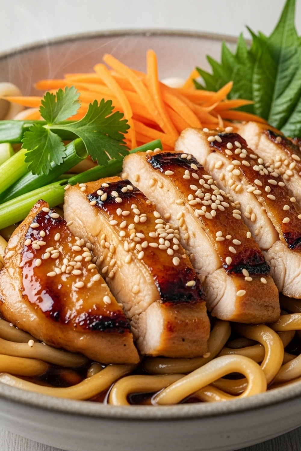 Udon-Nudeln mit Teriyaki-Hähnchen image 2