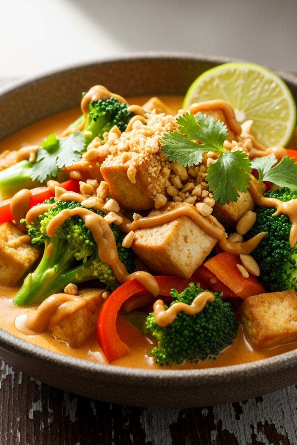 Veganes Thai-Erdnuss-Tofu-Curry image 2