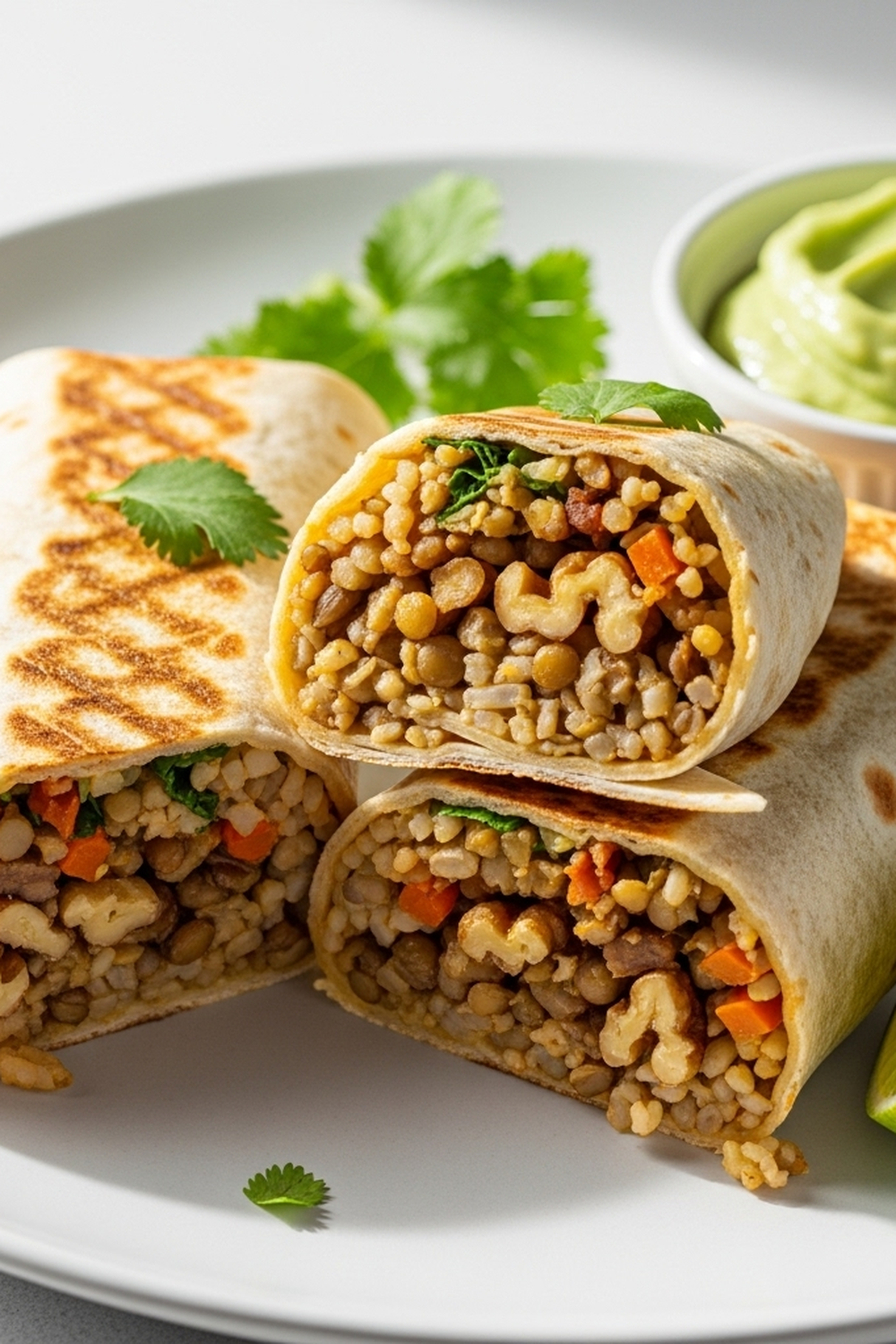 Vegetarische Burritos mit Linsen und Walnüssen image 2