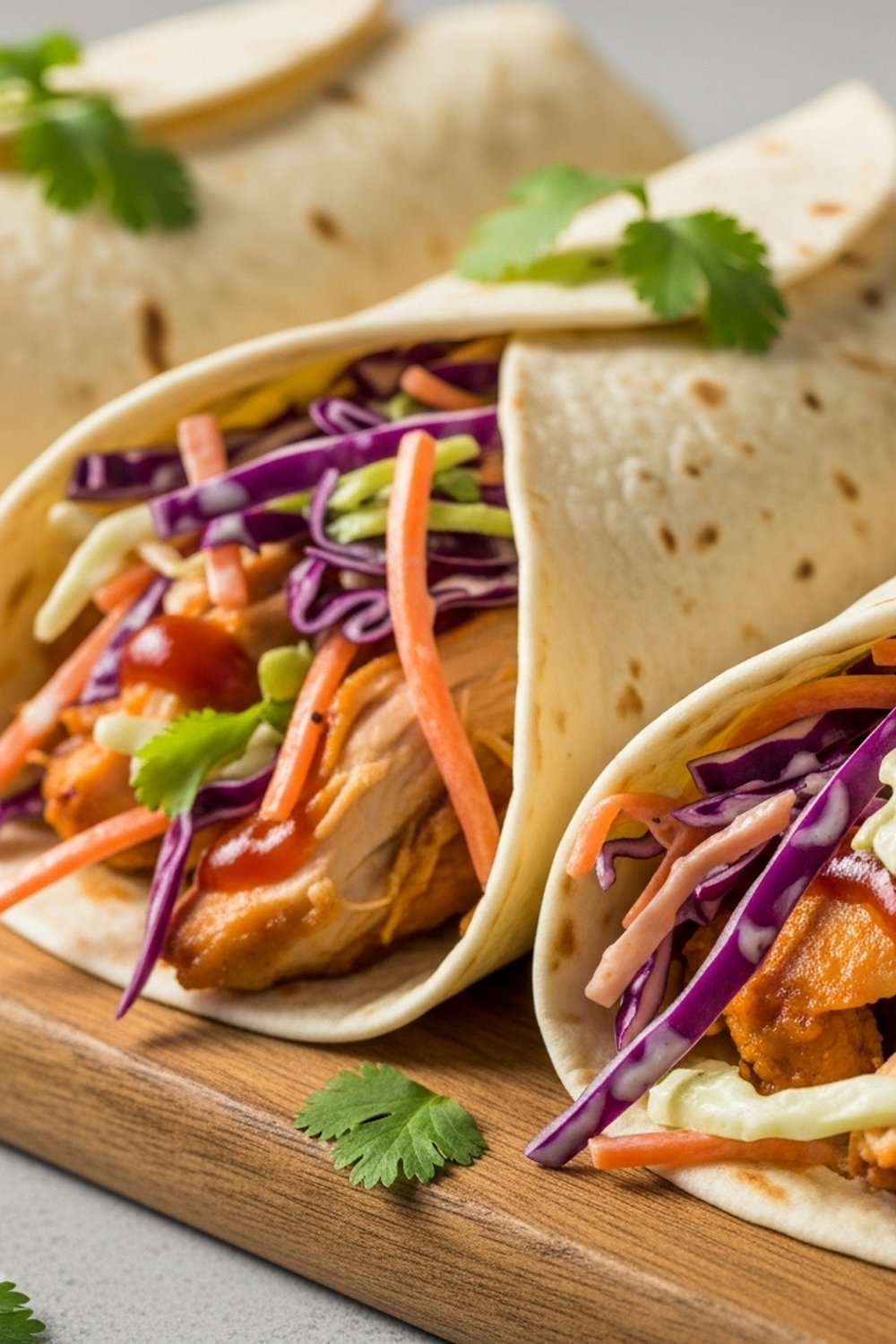 BBQ-Hähnchen-Krautsalat-Wraps image 2