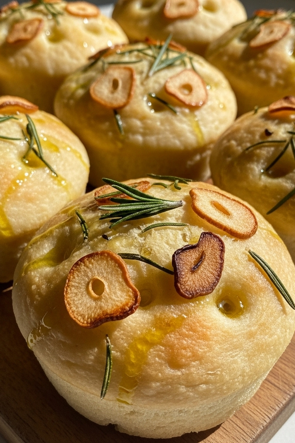 Focaccia-Muffins mit goldener Kruste, Knoblauch und Rosmarin image 2
