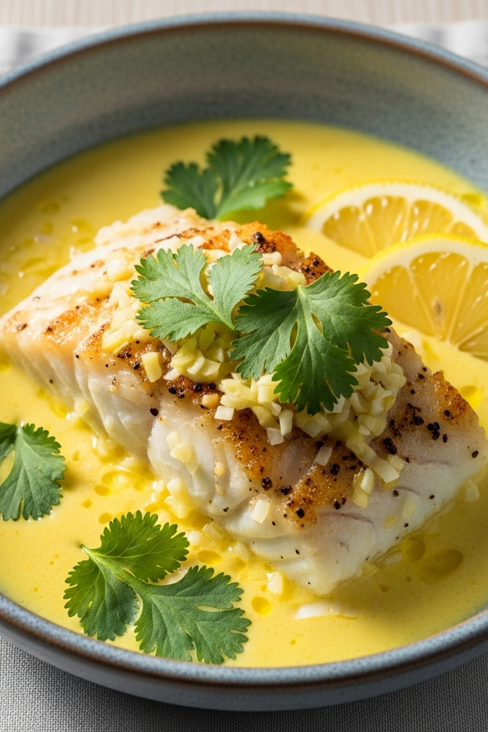 Gebackener Kabeljau in Kokos-Zitronen-Sahnesauce image 2
