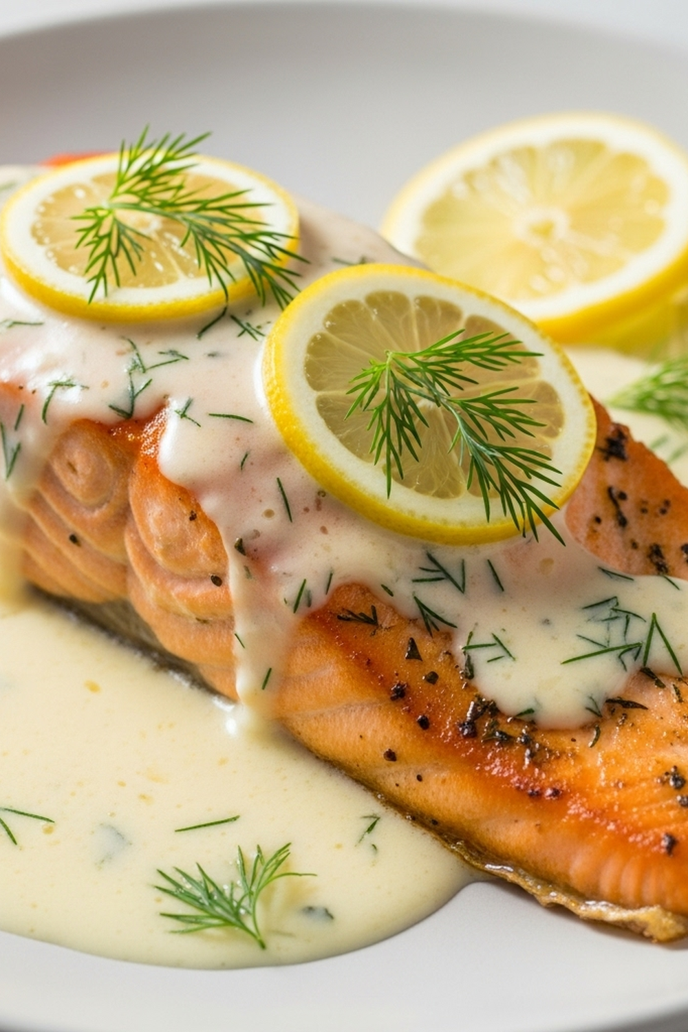 Gebackener Lachs mit Zitronenbutter-Sahnesauce image 2