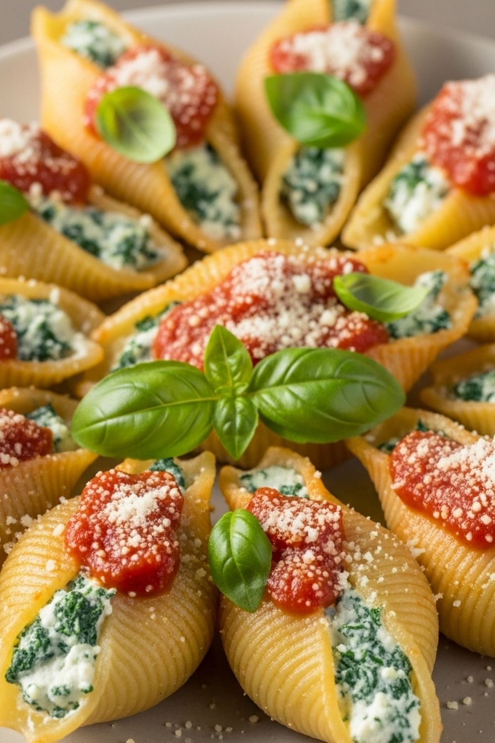 Gefüllte Muschelnudeln mit Ricotta und Spinat image 2