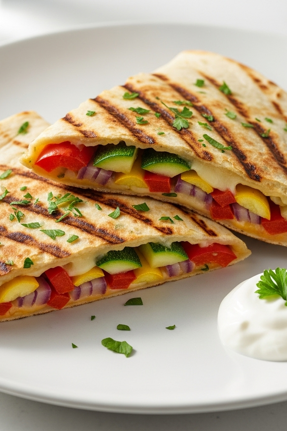 Gegrillte mediterrane Gemüse-Quesadillas image 2