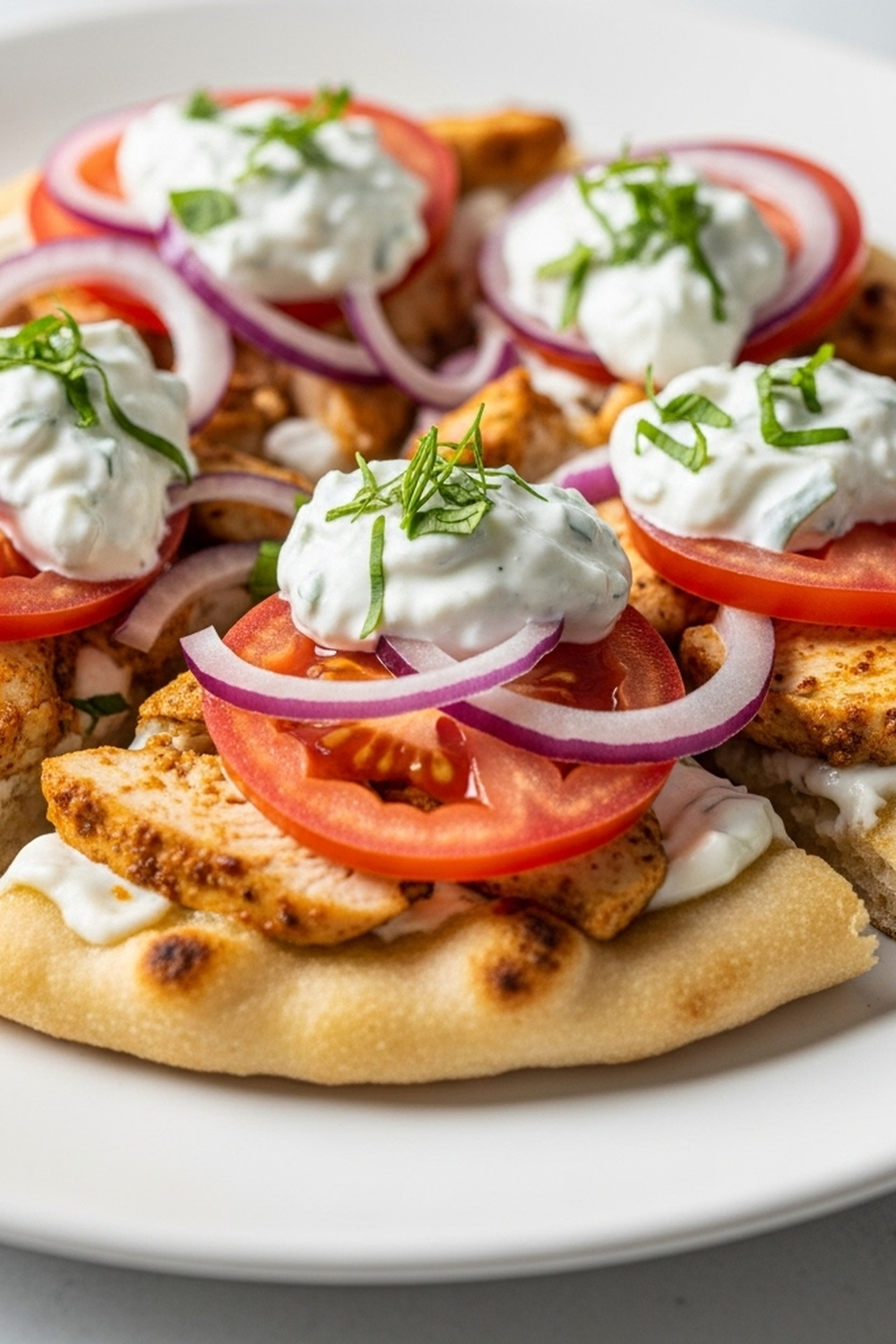 Griechisches Hähnchen-Fladenbrot image 2