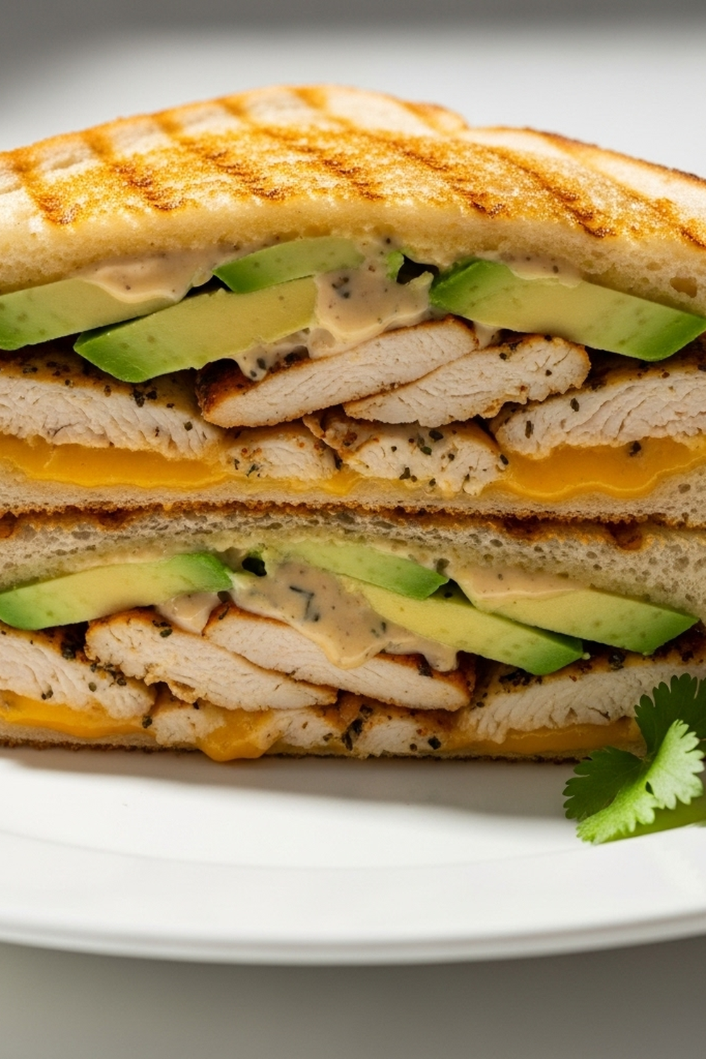 Hähnchen-Avocado-Melt-Sandwich image 2