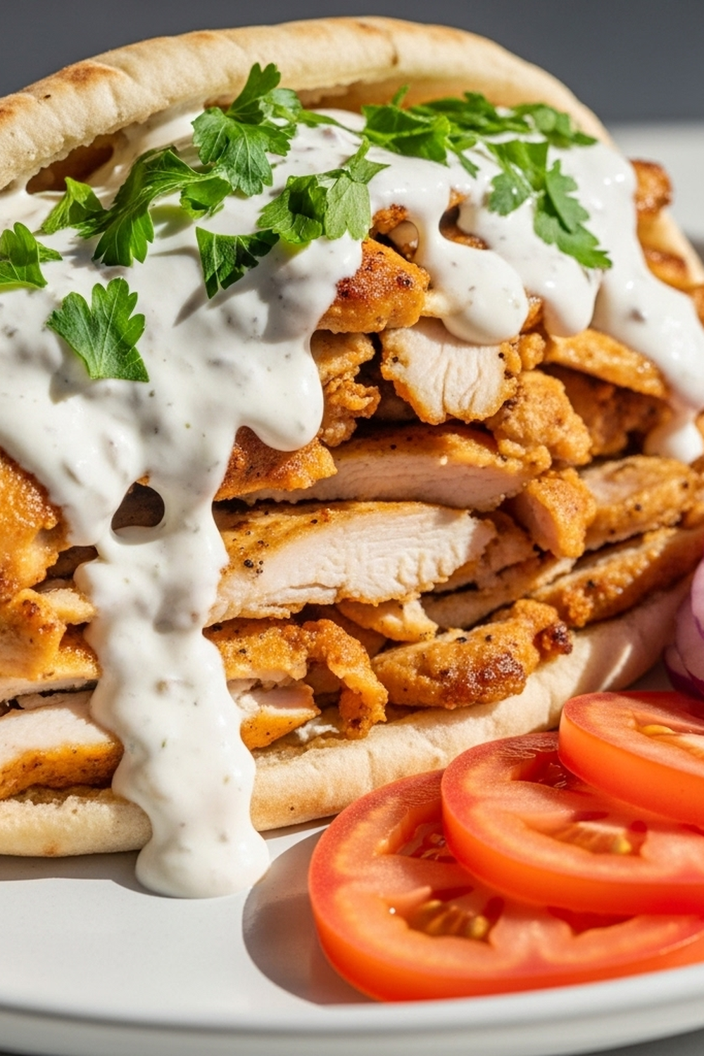 Hähnchen-Shawarma mit Knoblauchsauce image 2