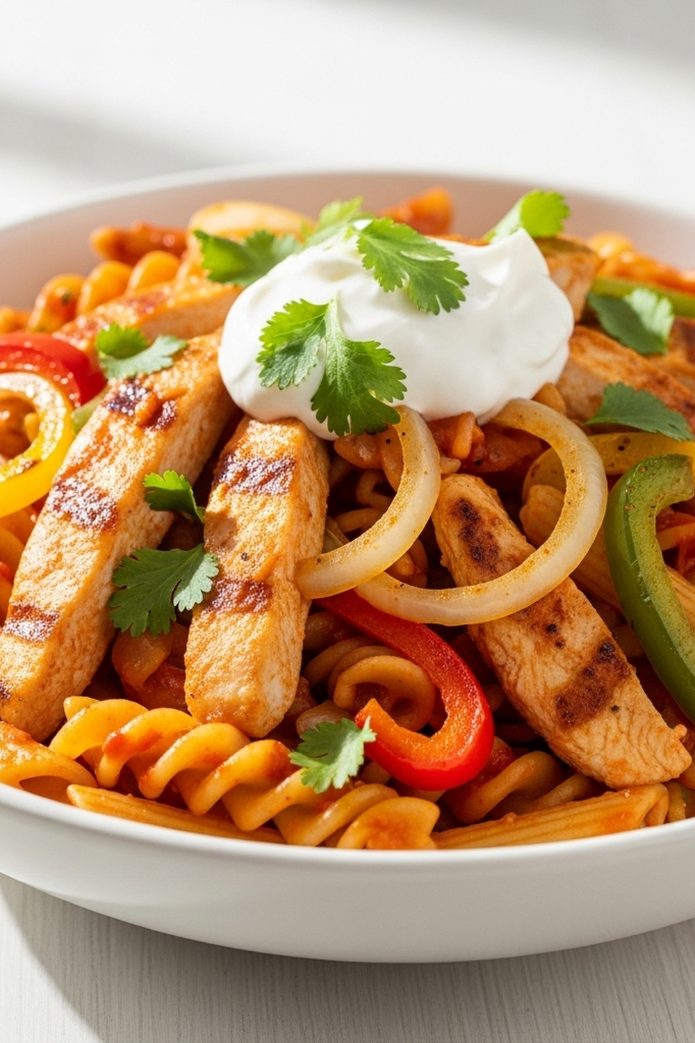 High Protein Chicken Fajita Pasta image 2