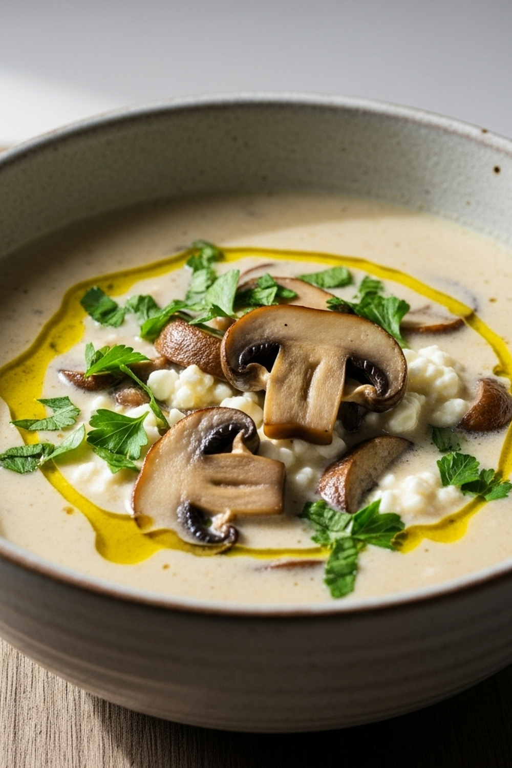 Hüttenkäse-Pilzsuppe image 2