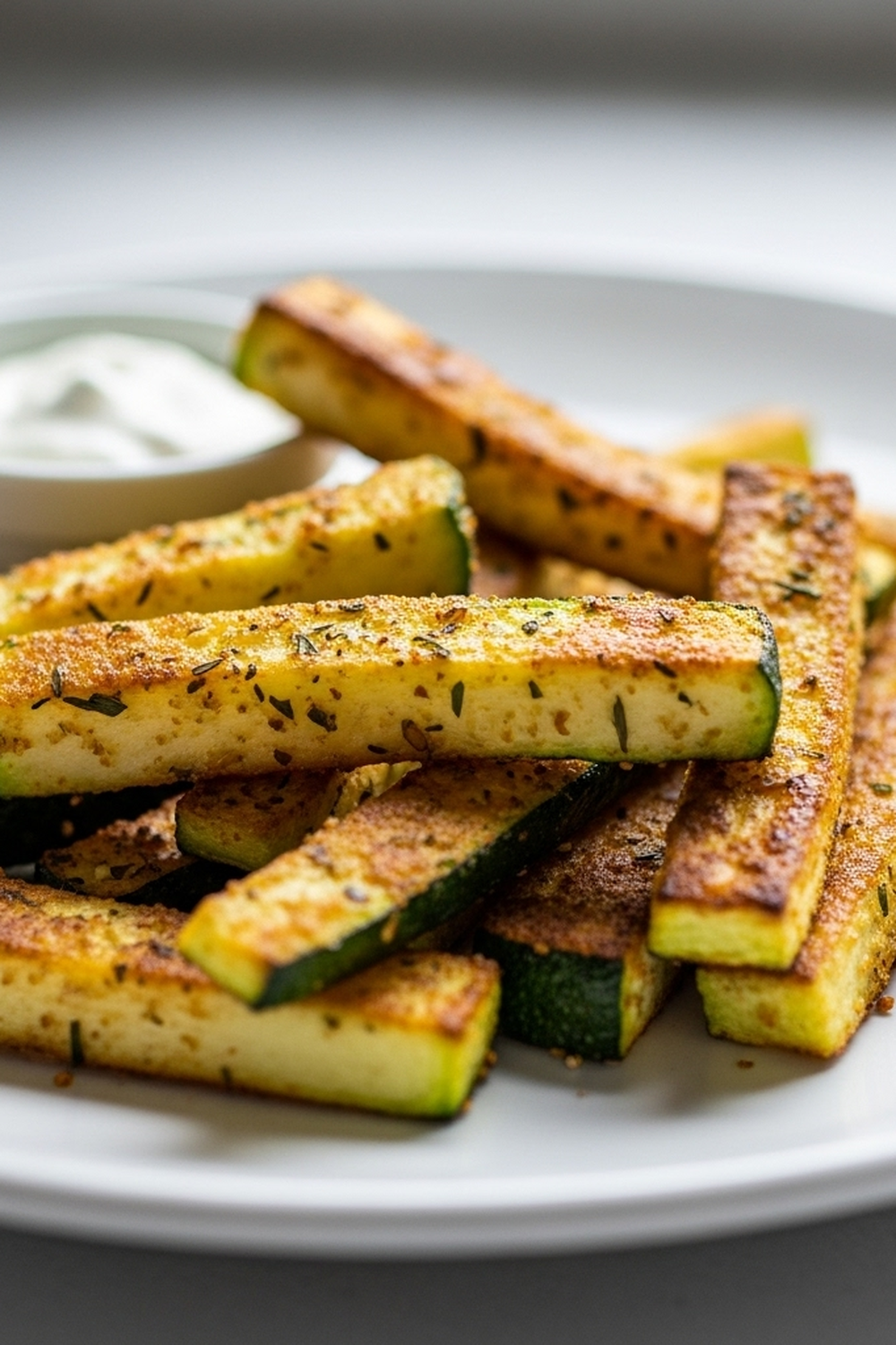 Kalorienarme Zucchini-Pommes aus der Heißluftfritteuse image 2