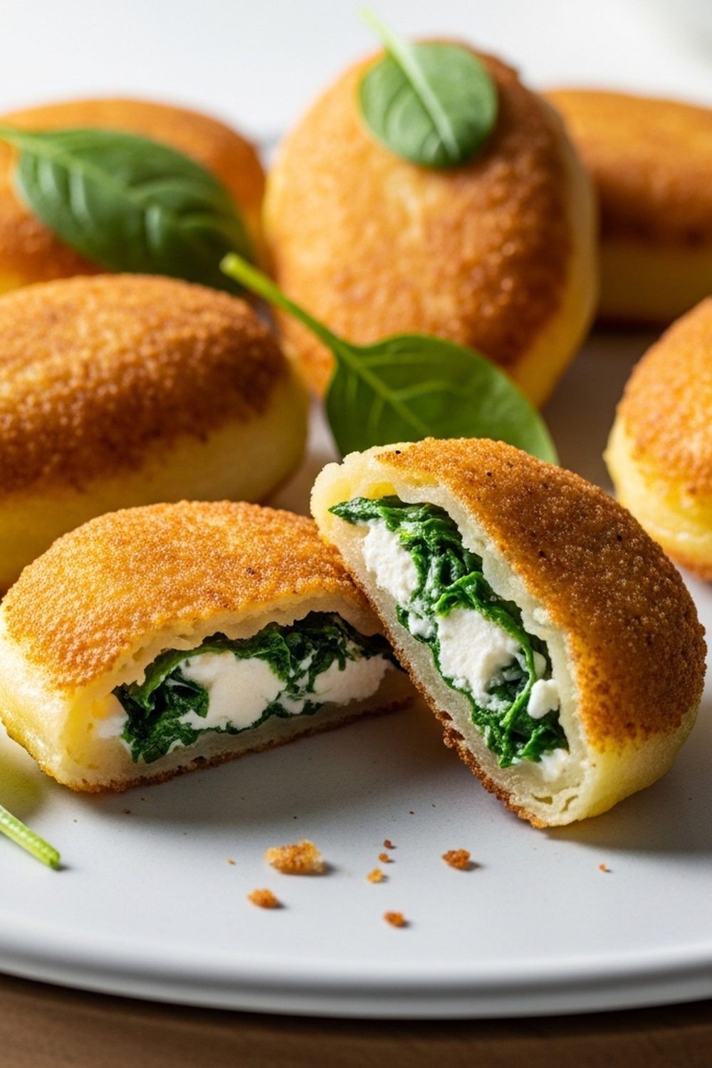 Knusprige Kartoffeltaschen mit Spinat & Frischkäse image 2