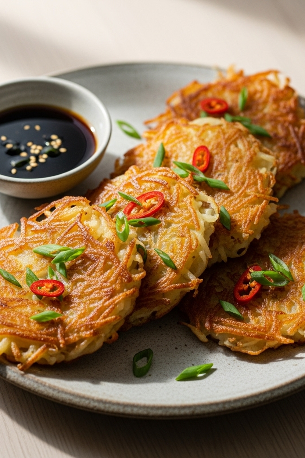 Knusprige koreanische Kartoffelpuffer (Gamjajeon) image 2