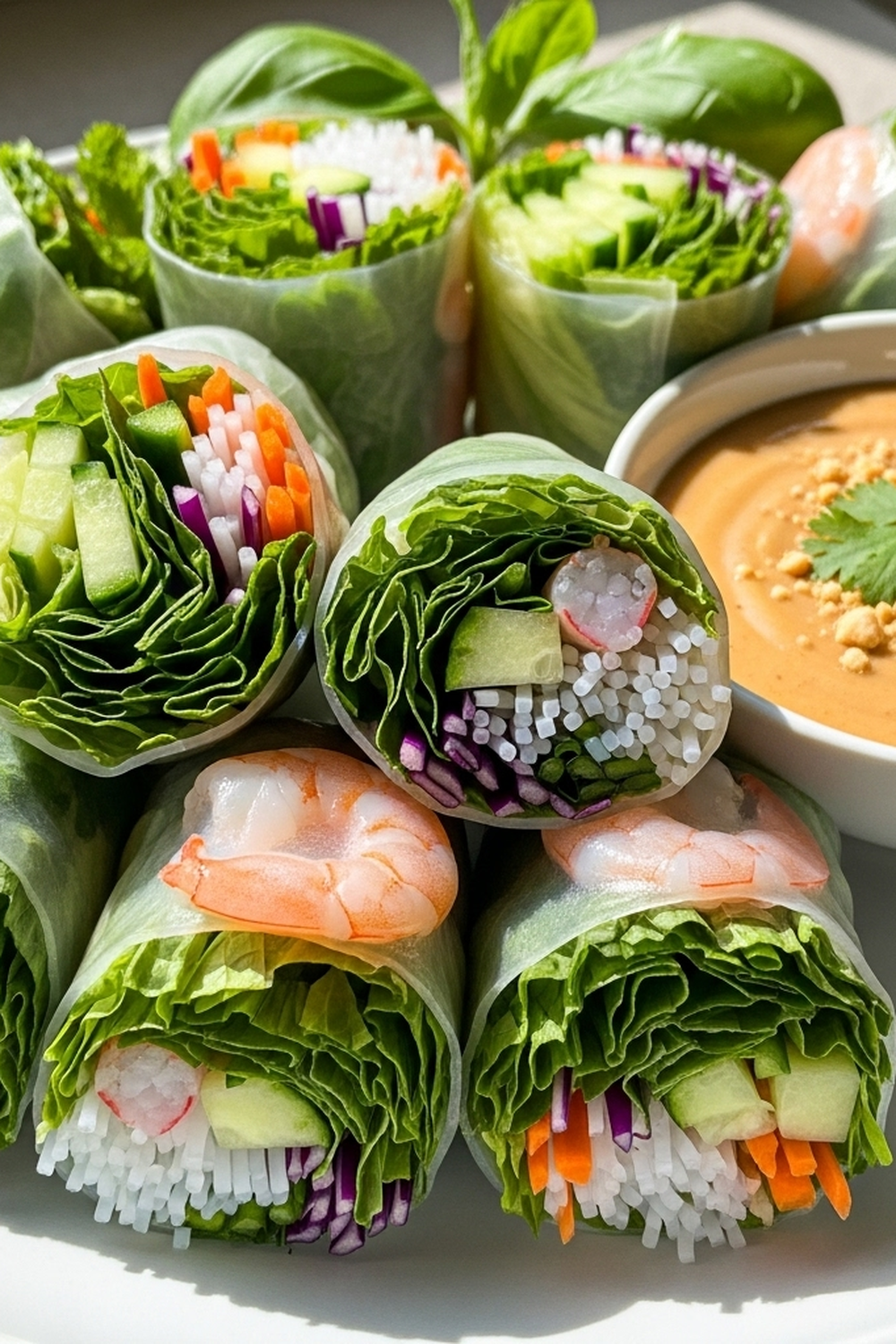 Leckere Sommerrollen mit Erdnussdip image 2