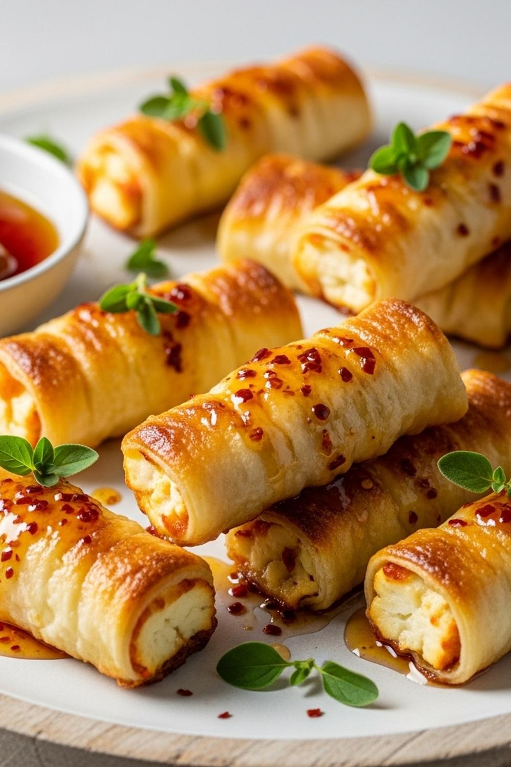 Ofengebratene Feta-Röllchen mit Chili-Honig image 2