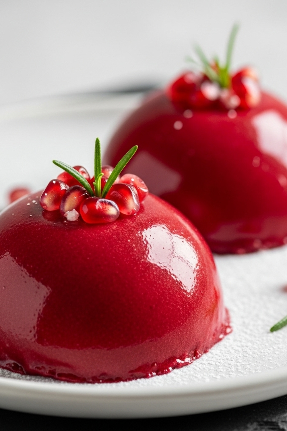 Pomegranate Mousse Domes – Elegant Winter Dessert image 2