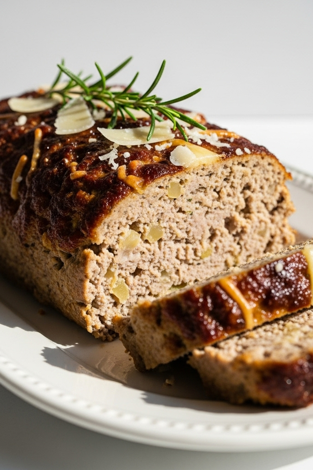 Saftiger Hähnchen-Hackbraten mit Knoblauch und Parmesan image 2
