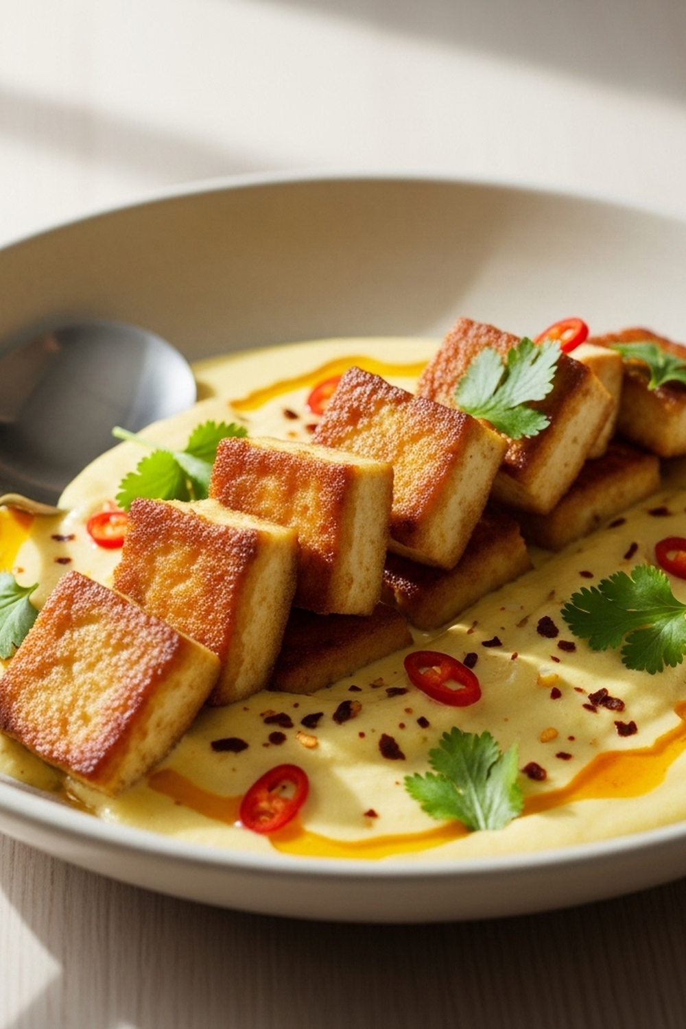 Scharfer Tofu in cremiger Kokosnusssauce image 2