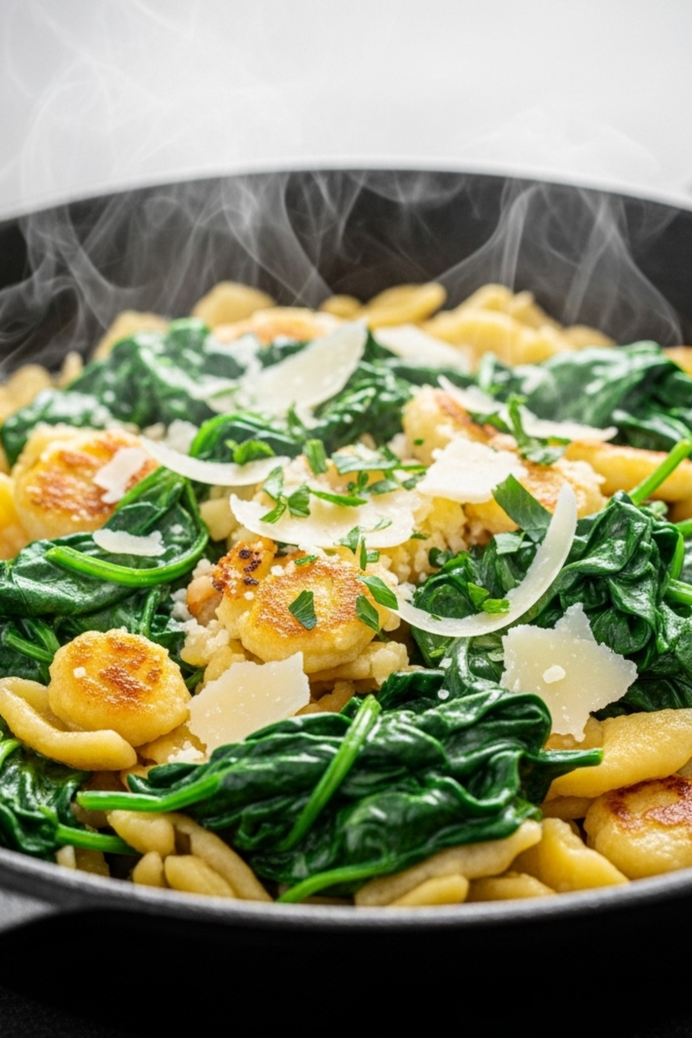 Spätzlepfanne mit Spinat image 2