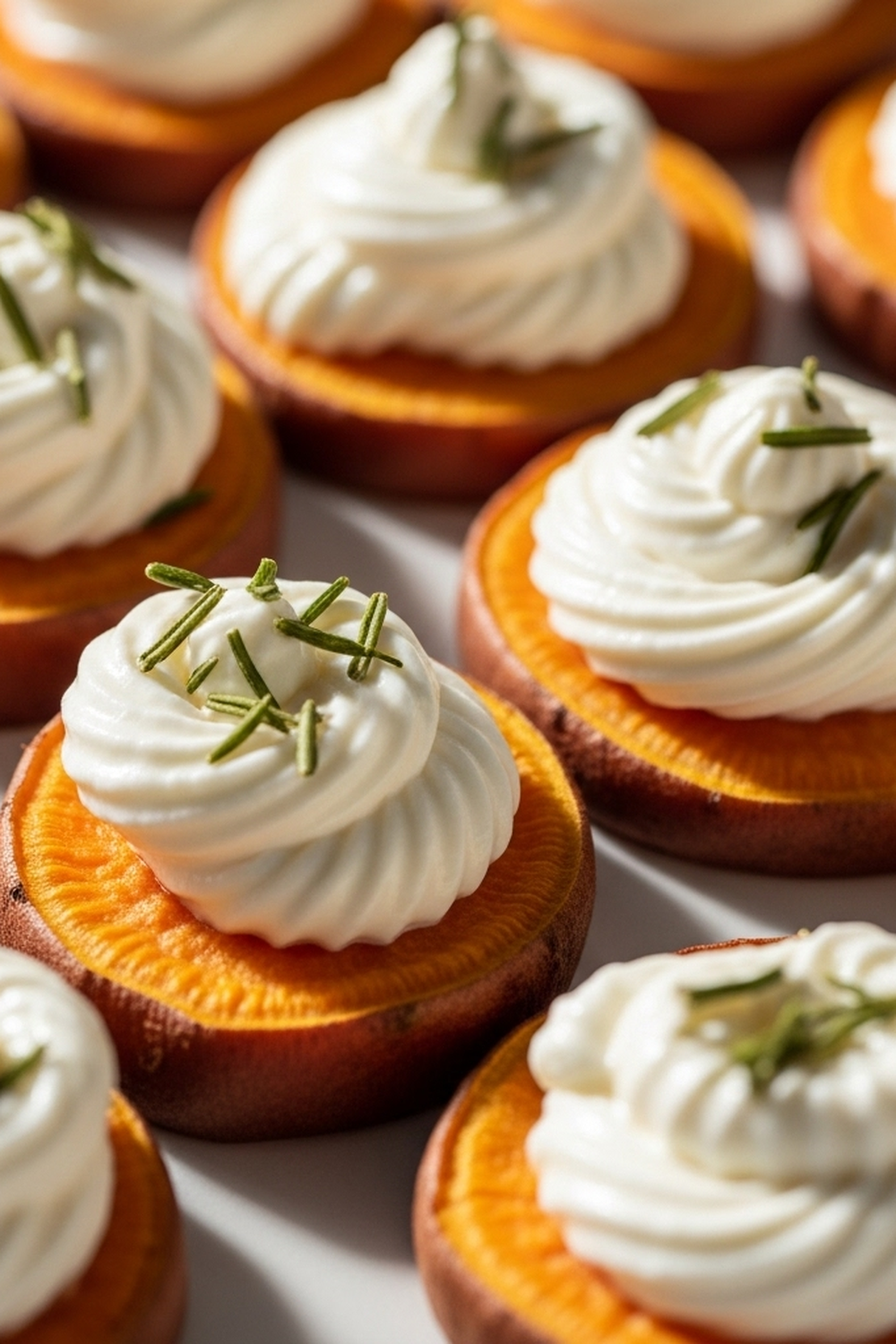 Süßkartoffelscheiben mit cremigem Ziegenkäse image 2