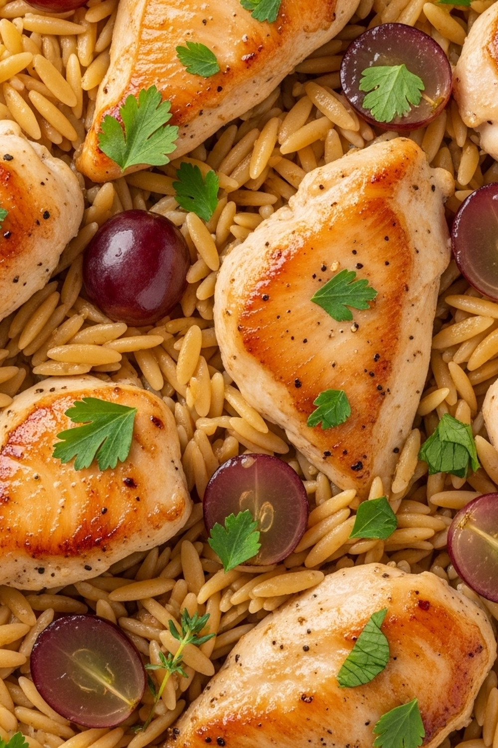 Traubensaft Hühnchen Orzo image 2