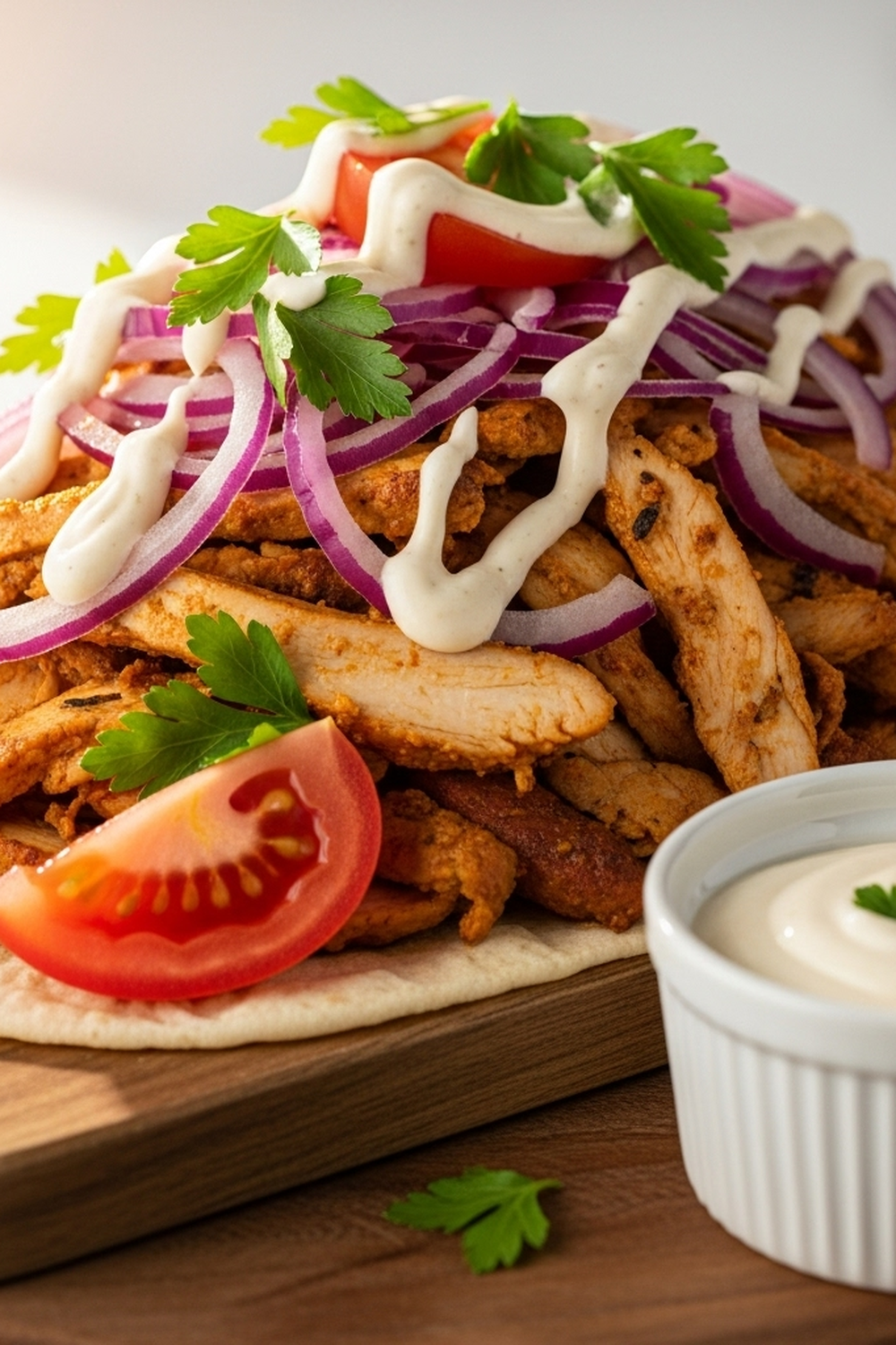 Unwiderstehliches Hähnchen-Shawarma-Rezept mit Knoblauchsauce image 2