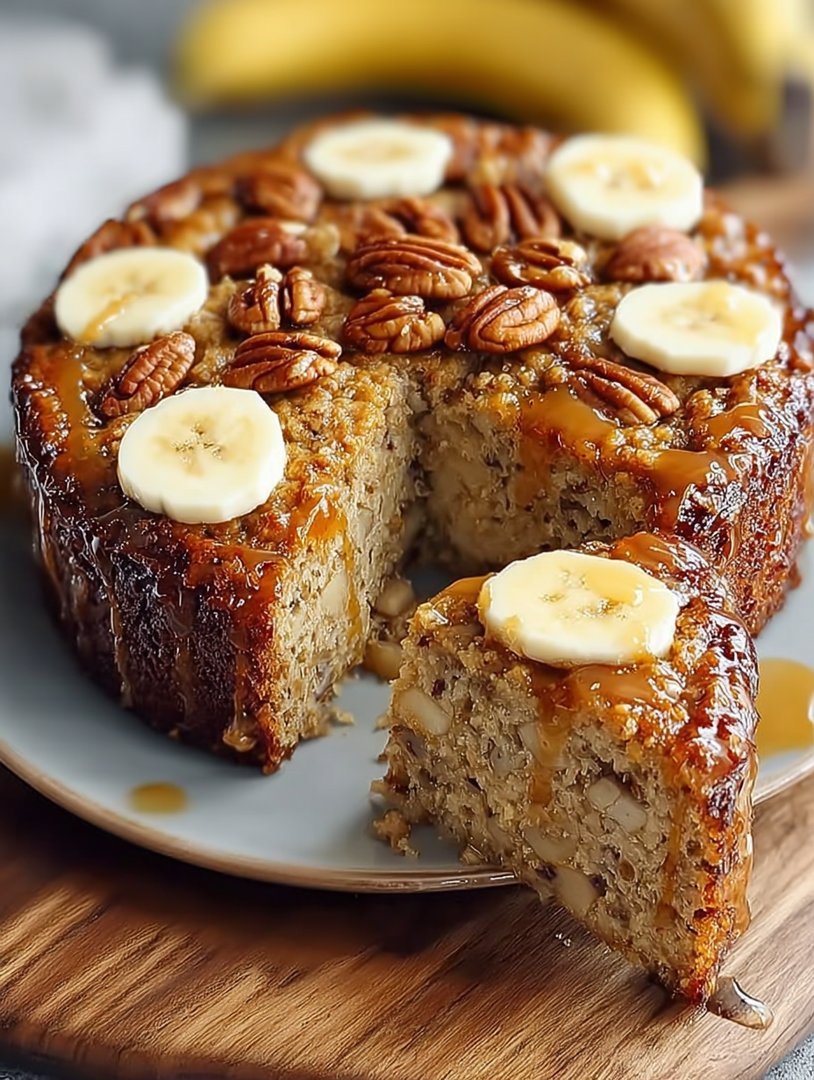 Bananen Nuss Haferflocken Kuchen image 2